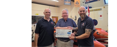 RNLI donation at Calshot , our donations now top £10.000 (10k) RNLI donation at Calshot , our donations now top £10.000 (10k)