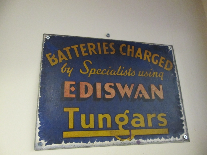 Batteries Charged sign