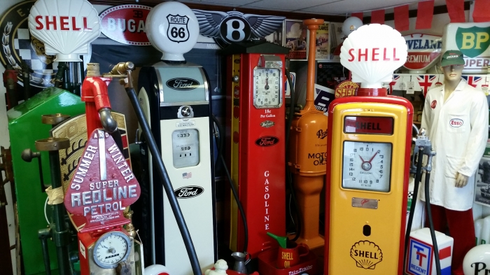 Vintage petrol pumps