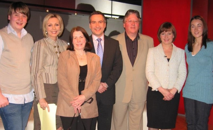 BBC visit for the family and a chance to read the news !!!!!