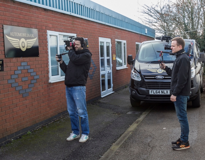 Filming for TV show at our showroom in Burton 2016
