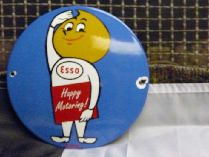  ESSO plaque 6 inch enamel repro