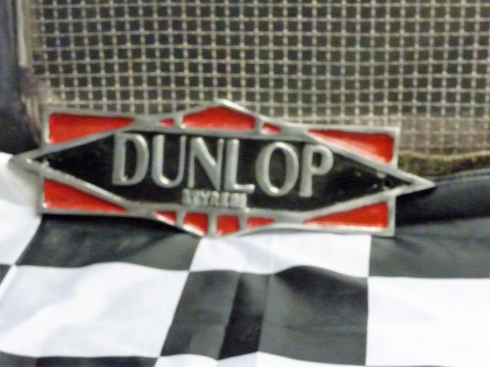 DUNLOP cast sign repro 15 x 8 inch