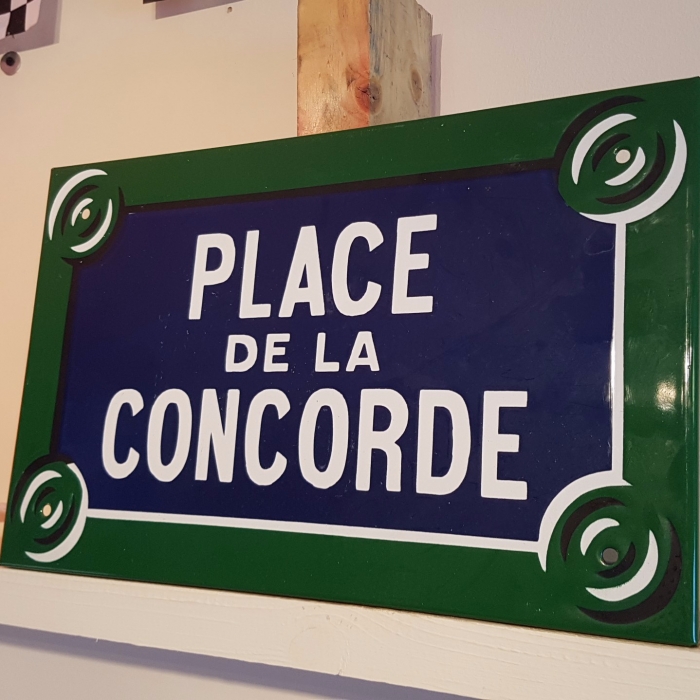 Enamel repro sign 16 x 10 inch superb sign 