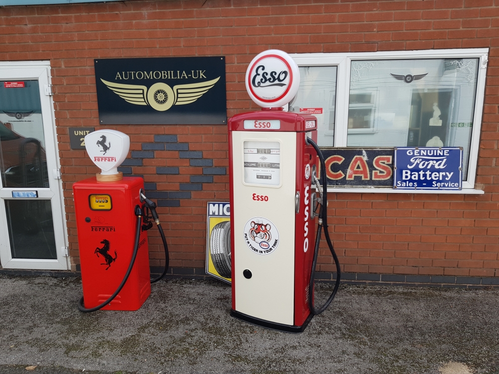 ESSO  livery vintage pump with built in storage (wine /beer )
