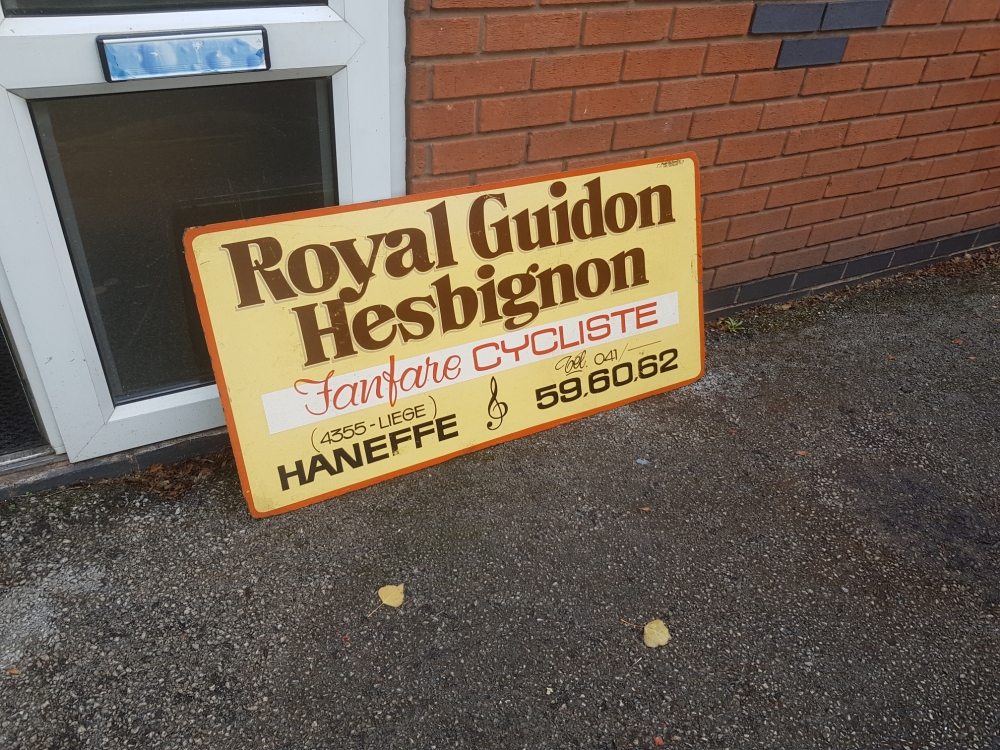  French sign , great display carded sign 48 x 24 