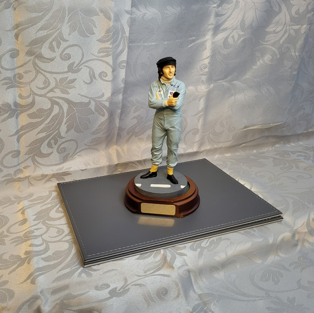 Sir Jackie Stewart figure by Endurance 9 inches