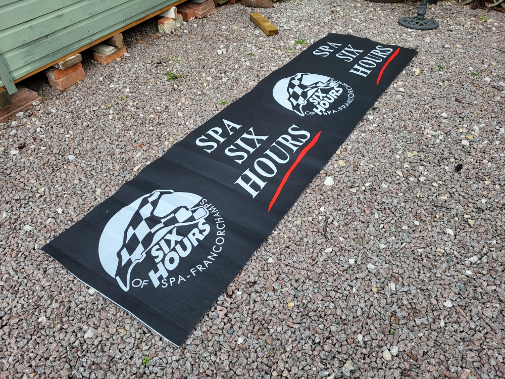 SPA six hours felt BANNER 10 feet long UNUSED 