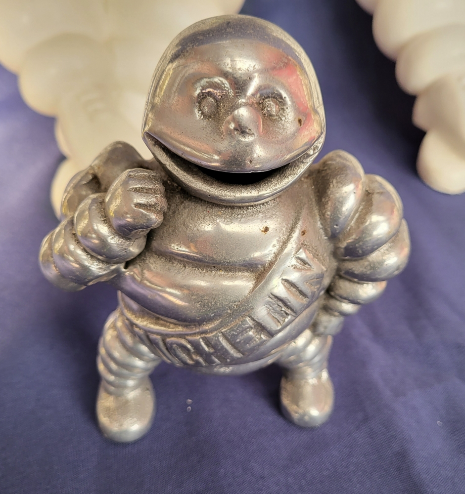 Michelin Man 6 inch chrome figure repro