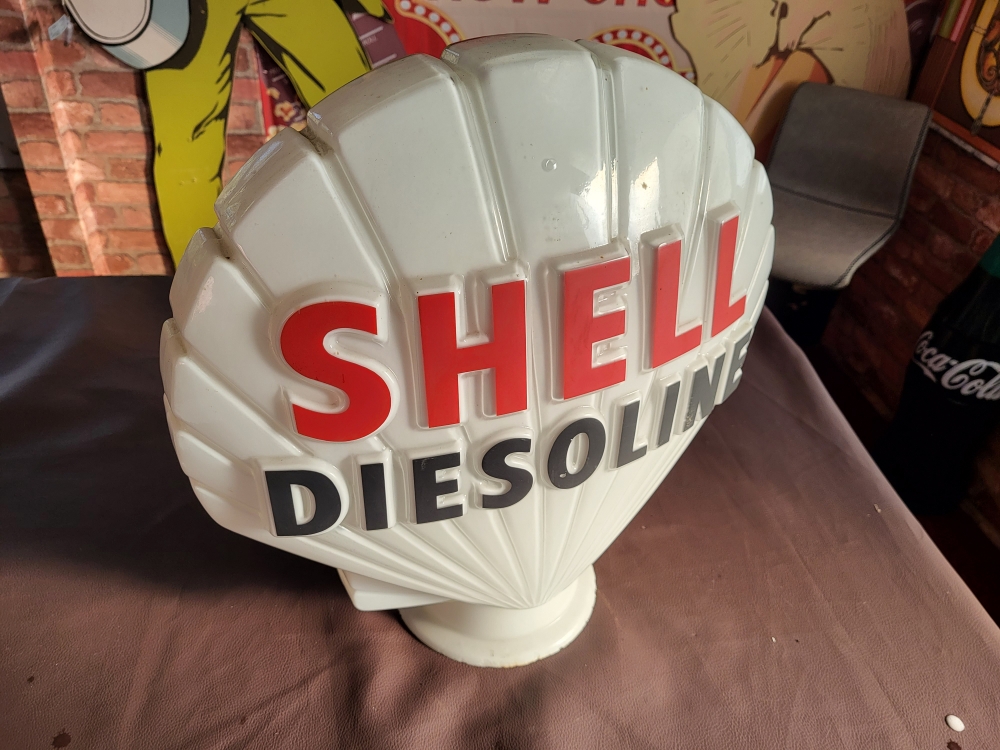 SHELL DIESOELINE glass ORIGINAL SOLD SOLD