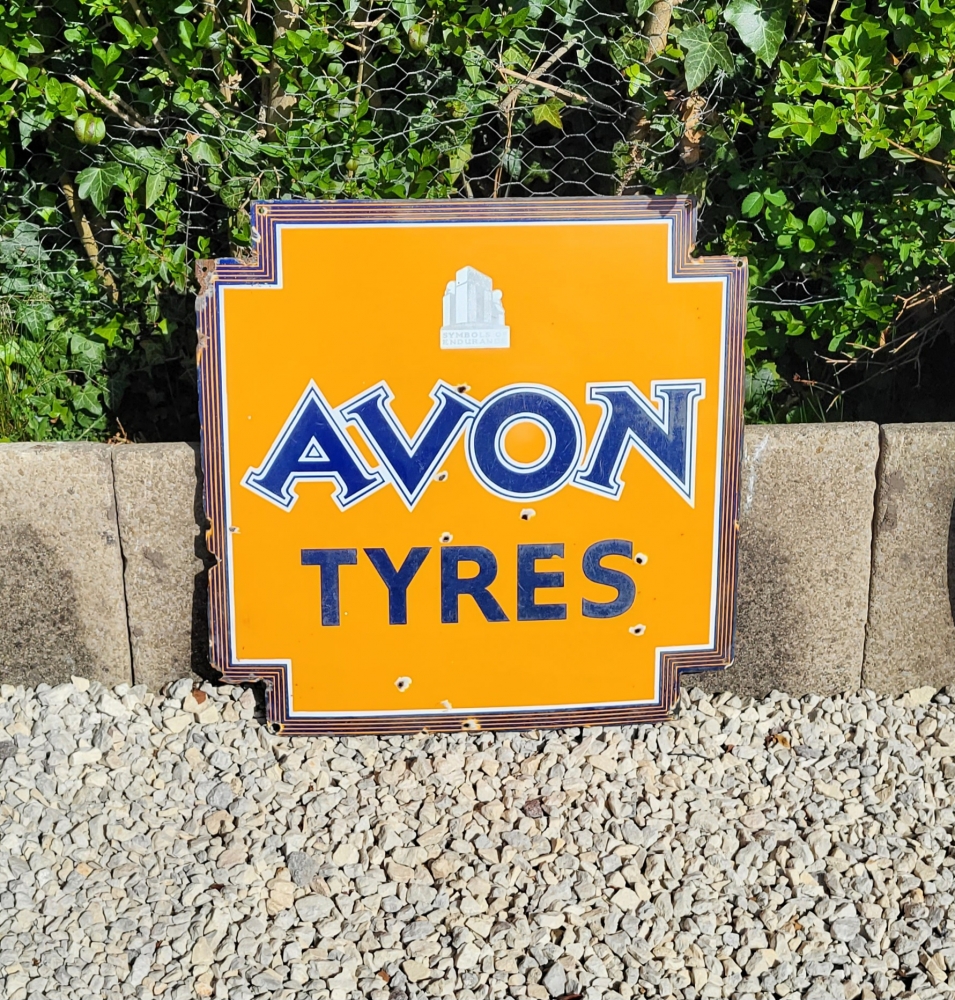AVON TYRES original enamel SOLD WITHIN ONE HOUR ! Bournemouth
