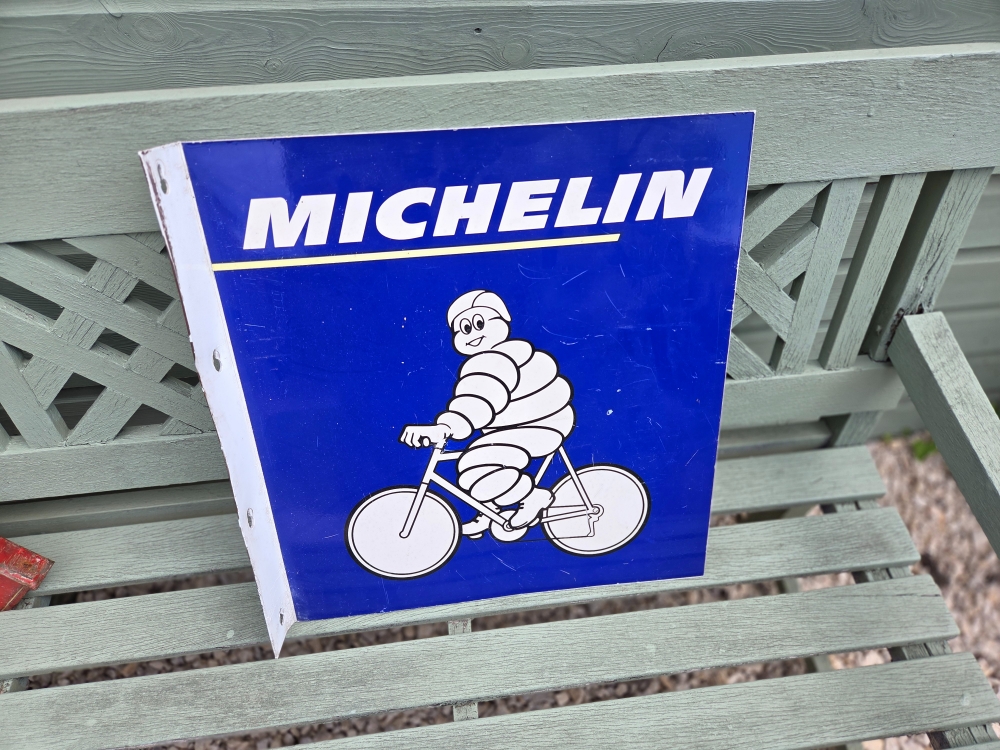 Michelin Man tin sign  18 x 18 inch double sided