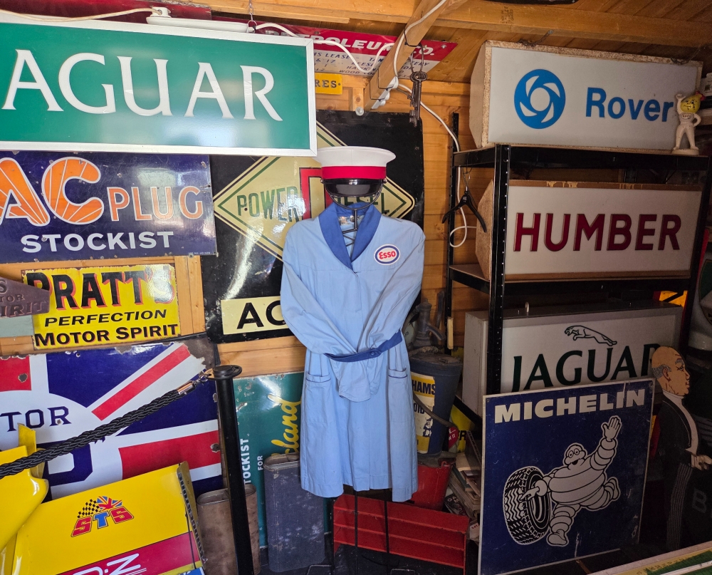 ESSO pump attendant coat and hat